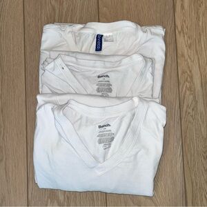 Bench And H&M White T-Shirt 3/piece Size Large